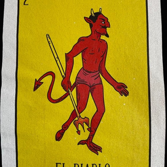 Loteria "EL DIABLO" Devil card t-shirt, sz S - Picture 5 of 5